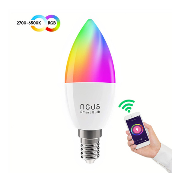 Nous Smart WIFI Bulb RGB E14 P4