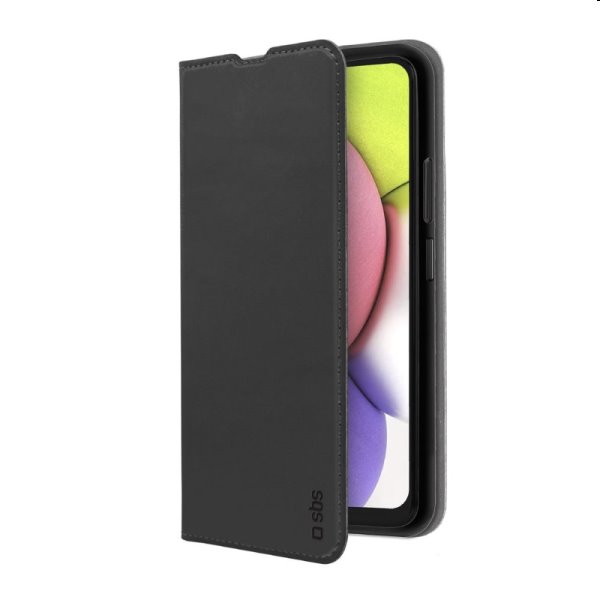 SBS Book Wallet Lite for Samsung Galaxy A03, black - OPENBOX (Rozbalené zboží s plnou zárukou)
