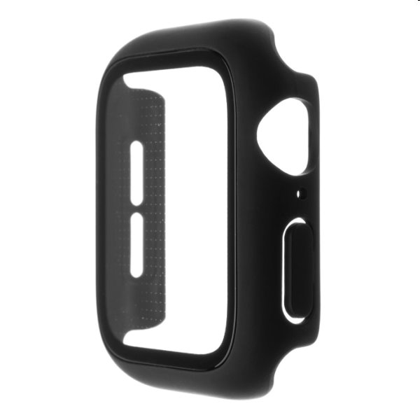 FIXED Pure+ ochranné pouzdro s temperovaným sklem pro Apple Watch 41 mm, černé FIXED Pure+ ochranné pouzdro s temperovaným sklem pro Apple Watch 41 mm, černé