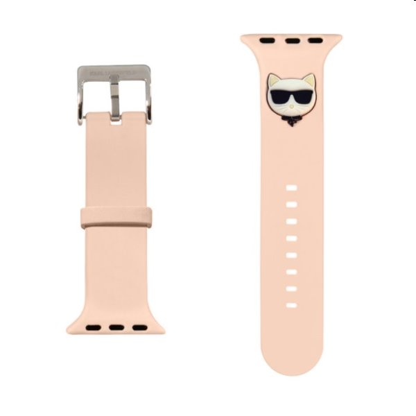 Karl Lagerfeld Choupette Head řemínek pro Apple Watch 38/40mm, pink
