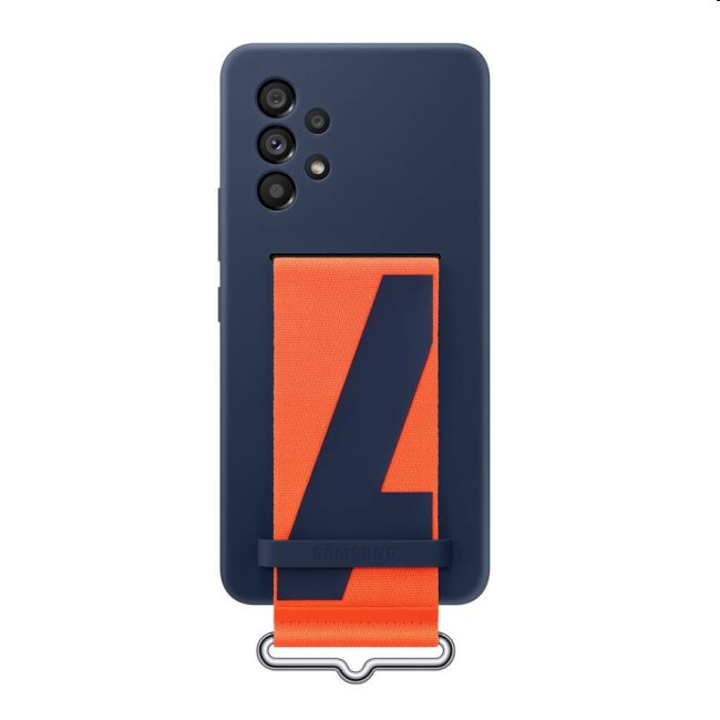 Pouzdro Silicone Cover s poutkem pro Samsung Galaxy A53 5G, navy