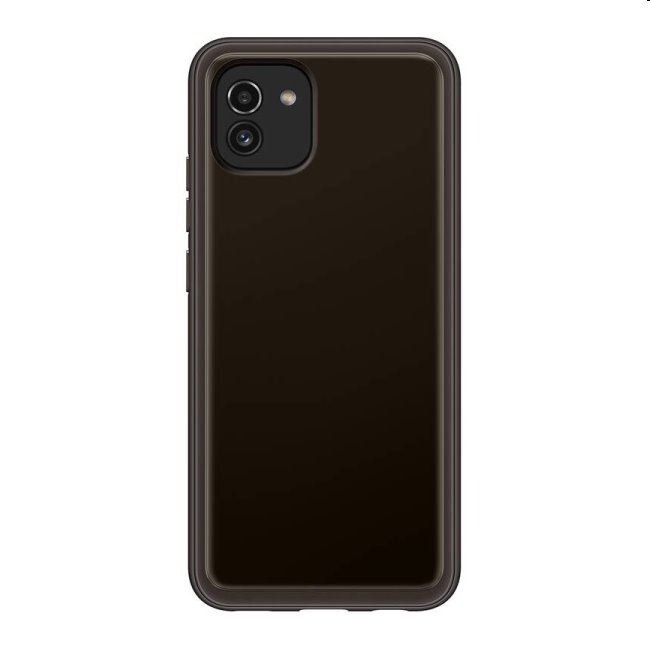 Pouzdro Soft Clear Cover pro Samsung Galaxy A03, black