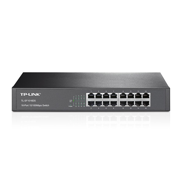 TP-Link TL-SF1016DS, 16 port Rack Switch TP-Link TL-SF1016DS, 16 port Rack Switch