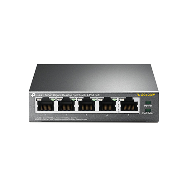 TP-Link TL-SG1005P 5 Port Desktop Steel Switch