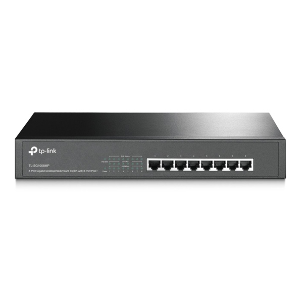 TP-Link TL-SG1008MP 8xGb steel case rack switch 153W POE+ TP-Link TL-SG1008MP 8xGb steel case rack switch 153W POE+