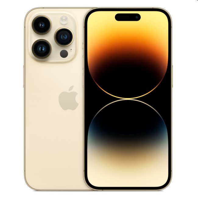 Apple iPhone 14 Pro 128GB, gold, Třída C - použito, záruka 12 měsíců