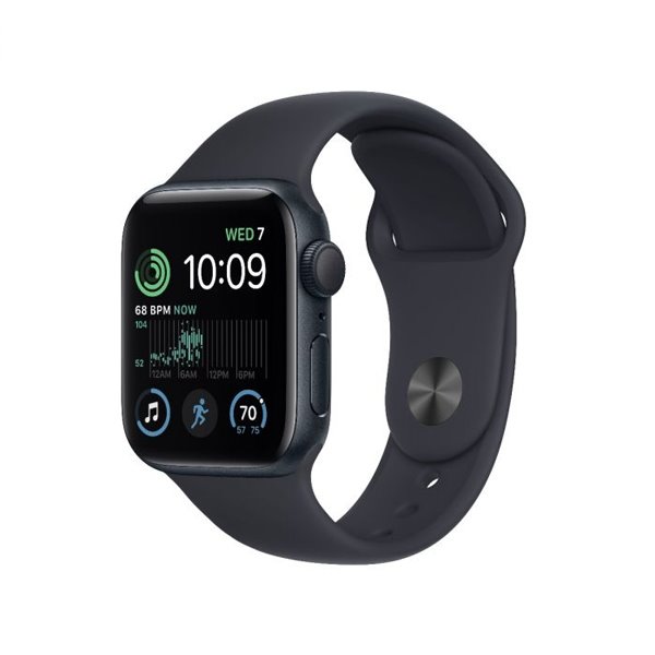 Apple Watch SE 2 GPS 40mm Midnight Aluminium Case, Třída A - použité, záruka 12 měsíců