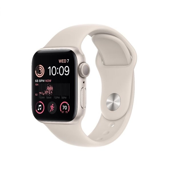 Apple Watch SE 2 GPS 40mm Starlight Aluminium Case, Třída A - použité, záruka 12 měsíců