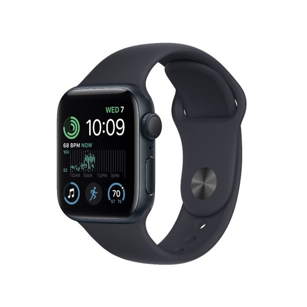 Apple Watch SE 2 GPS 44mm Midnight Aluminium Case, Třída A - použité, záruka 12 měsíců