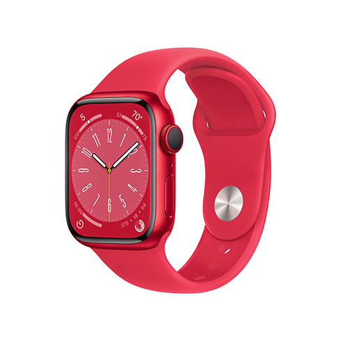Apple Watch Series 8 GPS 41mm (PRODUCT)RED, Třída A – použité, záruka 12 měsíců