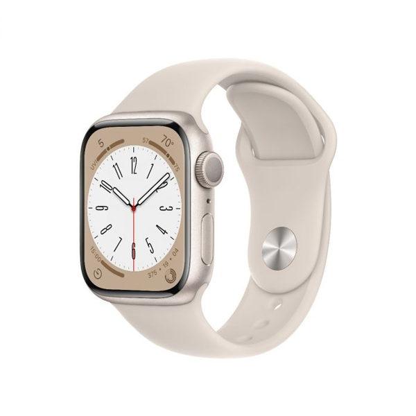 Apple Watch Series 8 GPS 41mm Starlight Aluminium Case, Třída C - použité, záruka 12 měsíců