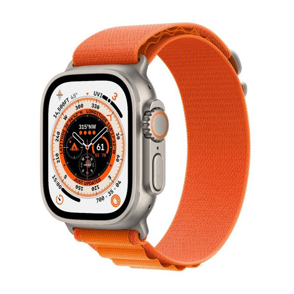 Apple Watch Ultra GPS + Cellular 49mm Titanium Case, Třída A - použito, záruka 12 měsíců