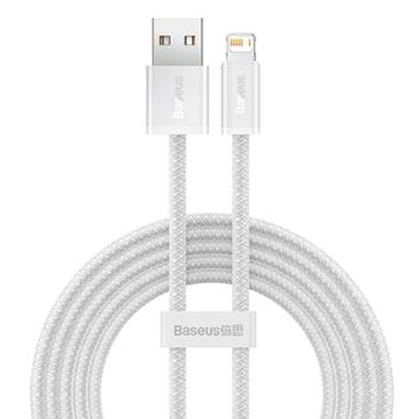 Baseus nabíjecí datový kabel USB/Lightning 2m, bílý Baseus nabíjecí datový kabel USB/Lightning 2m, bílý