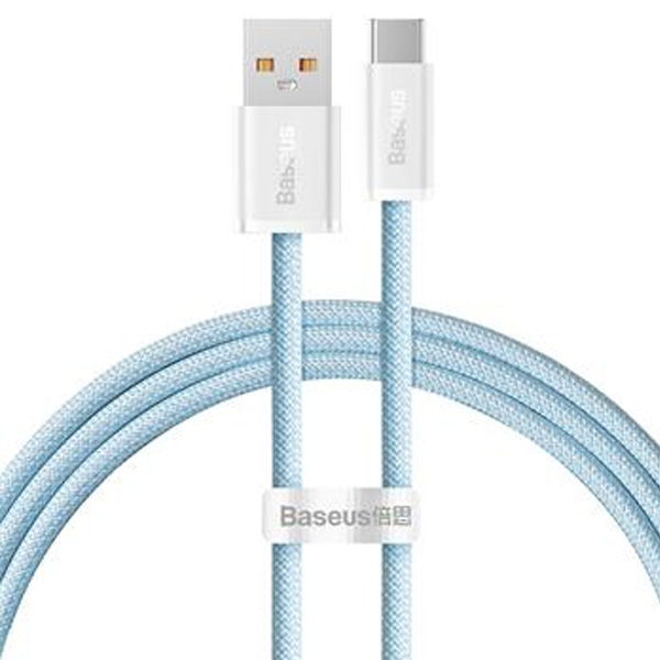 Baseus rychlonabíjecí datový kabel USB/USB-C 1m, modrý Baseus rychlonabíjecí datový kabel USB/USB-C 1m, modrý