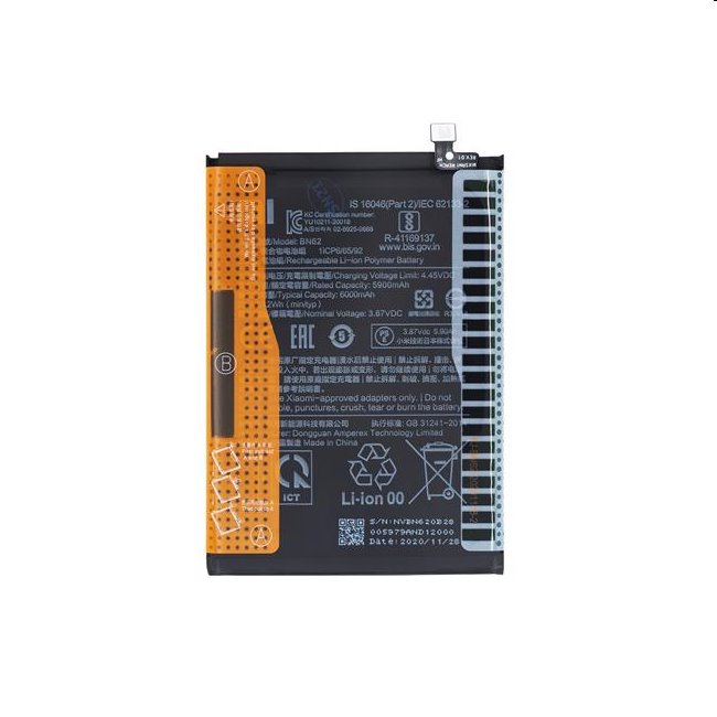 Originální baterie pro Xiaomi Redmi Note 9 a Redmi 9T (6000mAh) Originální baterie pro Xiaomi Redmi Note 9 a Redmi 9T (6000mAh)