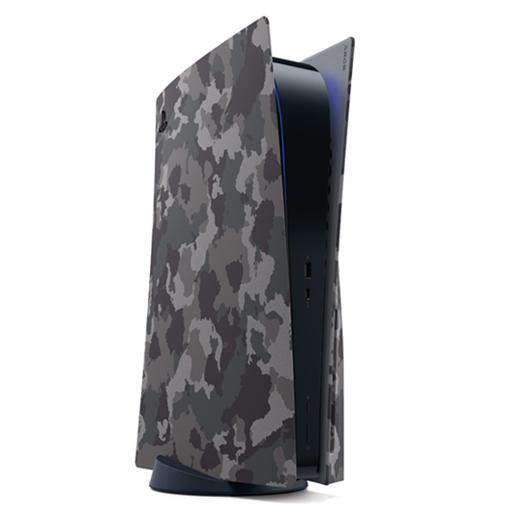 Kryt na konzoli PlayStation 5, gray camouflage