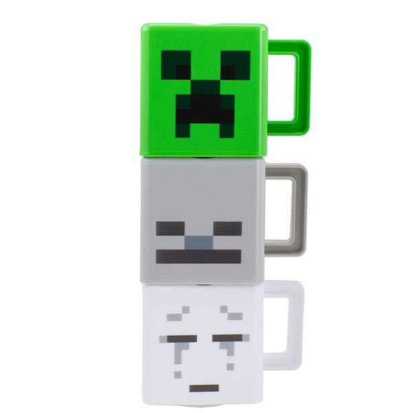 Hrnek Minecraft Stacking Mugs x3