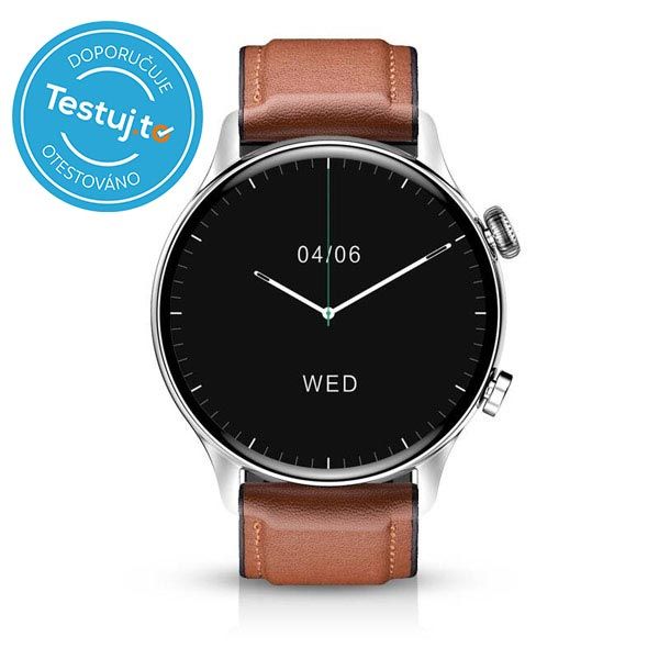 Niceboy WATCH GTR smart hodinky, stříbrné