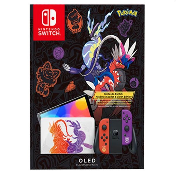 Nintendo Switch OLED Model (Pokémon Scarlet & Violet Edition) - BAZAR (použité zboží, smluvní záruka 12 měsíců))