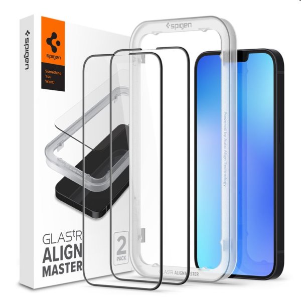 Tvrzené sklo Spigen Align Glass pro Apple iPhone 14 Plus/13 Pro Max, 2 kusy