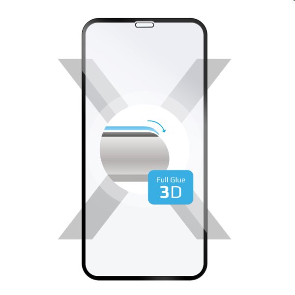 FIXED 3D Ochranné tvrzené sklo pro Apple iPhoneX/XS/11 Pro, černé