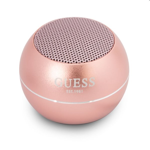 Guess Mini Bluetooth Speaker, růžový