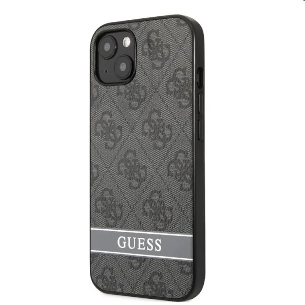 Guess PU 4G Stripe pro Apple iPhone 13 mini, šedé