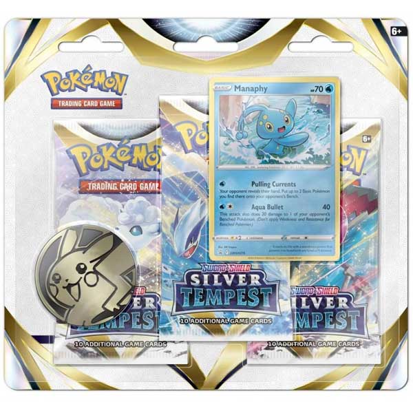 Kartová hra Pokémon TCG Sword & Shield 12 Sliver Tempest 3 pack Blister Manaphy (Pokémon) Kartová hra Pokémon TCG Sword & Shield 12 Sliver Tempest 3 pack Blister Manaphy (Pokémon)