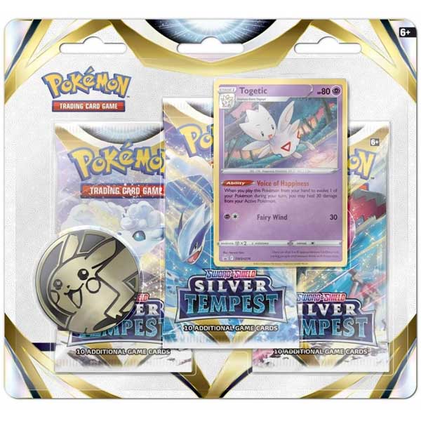 Kartová hra Pokémon TCG Sword & Shield 12 Silver Tempest 3 pack Blister Togetic (Pokémon)