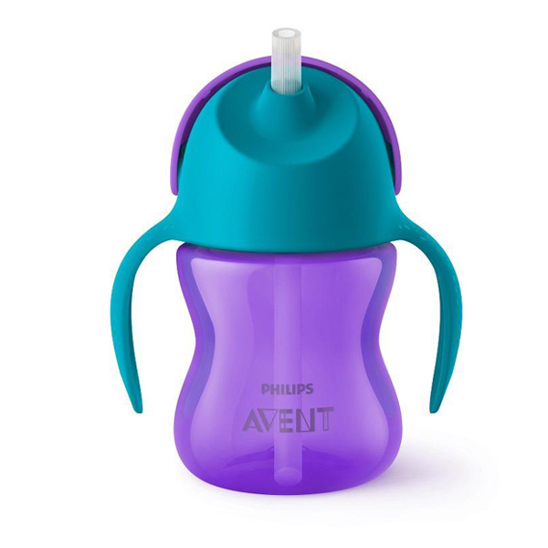 Philips AVENT Hrnek 200 ml Bendy s ohebným brčkem holka