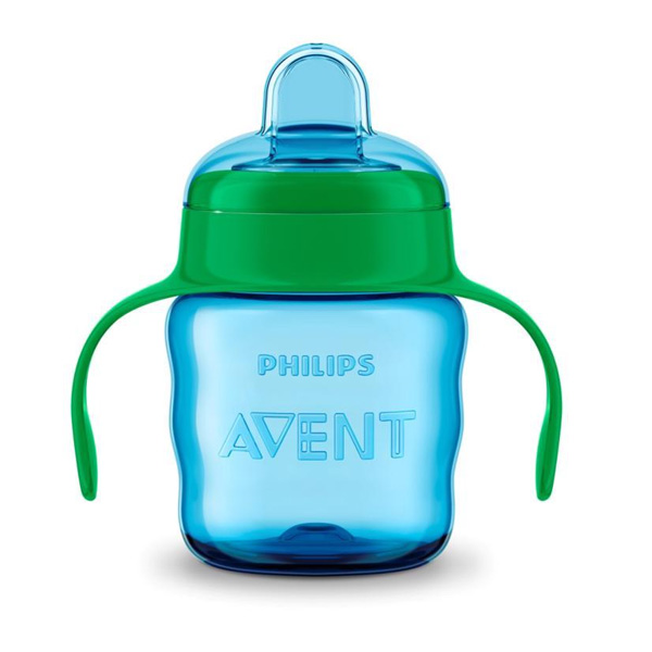 Philips Avent Hrnek pro první doušky Klasik 200 ml s držadly chlapec