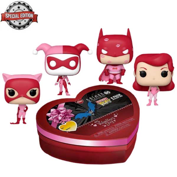 POP! 4 Pack Mystery Box: Happy Valentine's Day (DC) Special Edition