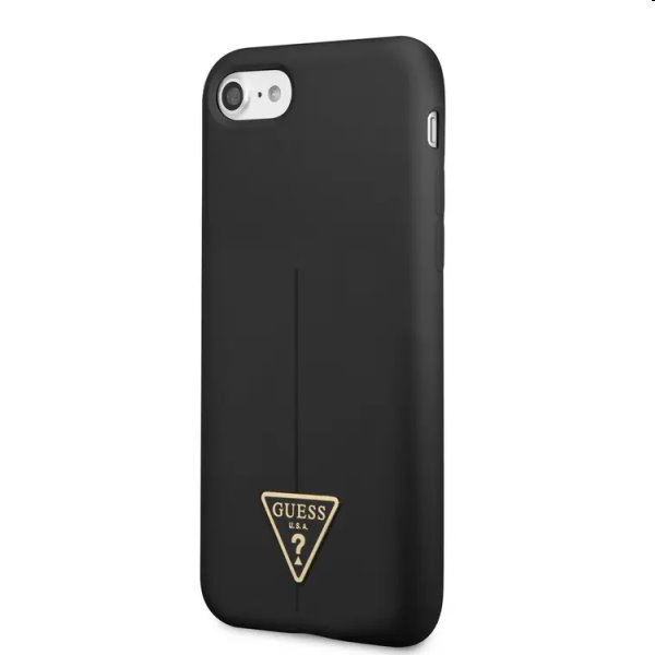 Pouzdro Guess Silicone Line Triangle pro Apple iPhone 7/8/SE20/SE22, černé Pouzdro Guess Silicone Line Triangle pro Apple iPhone 7/8/SE20/SE22, černé