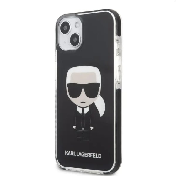 Pouzdro Karl Lagerfeld TPE Full Body Ikonik pro Apple iPhone 13 mini, černé