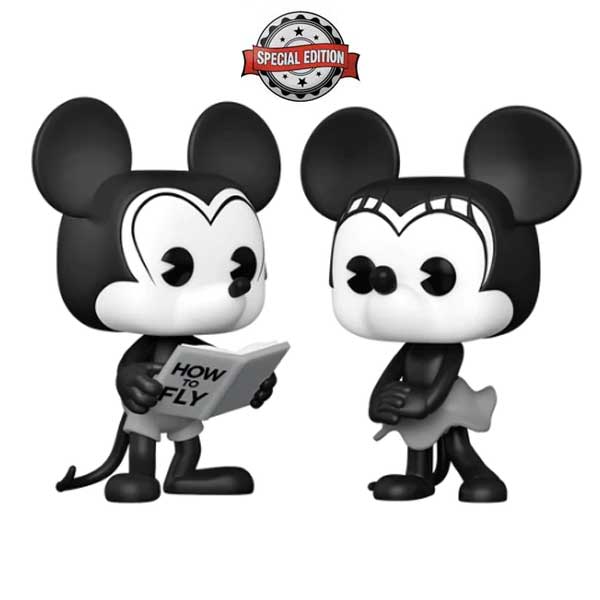 POP! Disney: 2 Pack Plane Crazy Mickey & Minnie Mouse Special Edition
