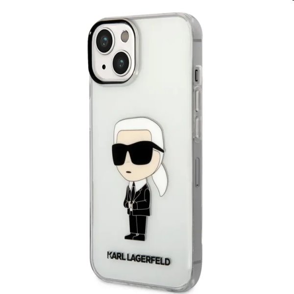 Pouzdro Karl Lagerfeld IML Ikonik NFT pro Apple iPhone 14 Plus, transparentní