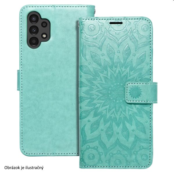 Pouzdro MEZZO Book mandala pro Xiaomi Redmi Note 11 PRO/11 PRO 5G, zelené