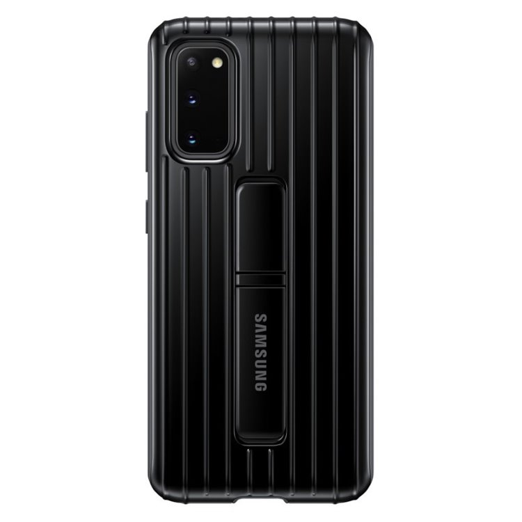 Samsung Protective Standing Cover S20, black - OPENBOX (Rozbalené zboží s plnou zárukou)