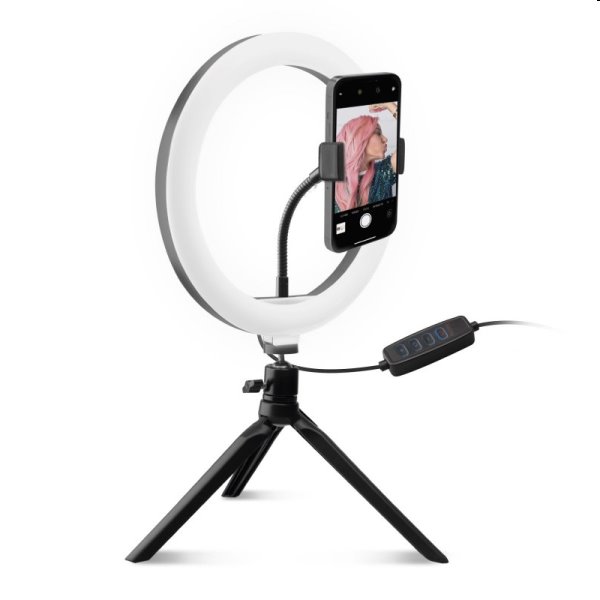 SBS Tripod with 20cm Selfie Ring Light - OPENBOX (Rozbalené zboží s plnou zárukou)