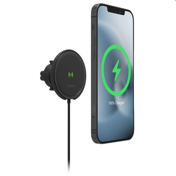Mophie bezdrátová auto nabíječka pro Apple iPhone s Magsafe 15W Mophie bezdrátová auto nabíječka pro Apple iPhone s Magsafe 15W