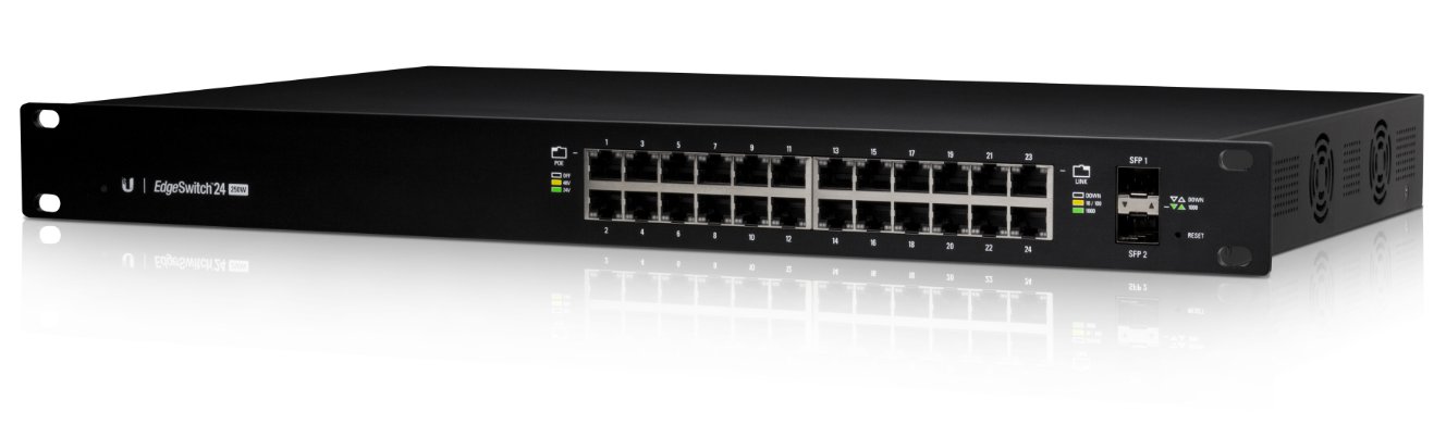 Ubiquiti EdgeMAX switch ES24-250W   24x1000Mbps + 2xSFP   PoE/PoE+/PoE24V