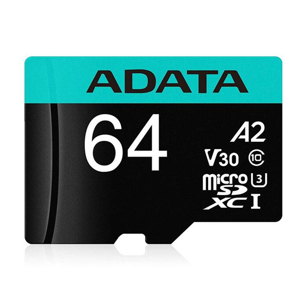 ADATA V30S micro SDXC 64 GB 95 MBps UHS-I U3 Class 10 s adaptérem