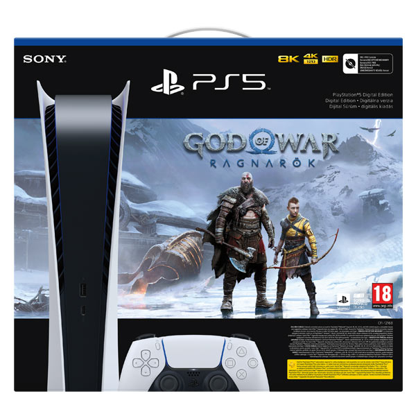 PlayStation 5 Digital Edition + God of War: Ragnarök CZ - OPENBOX (Rozbalené zboží s plnou zárukou)