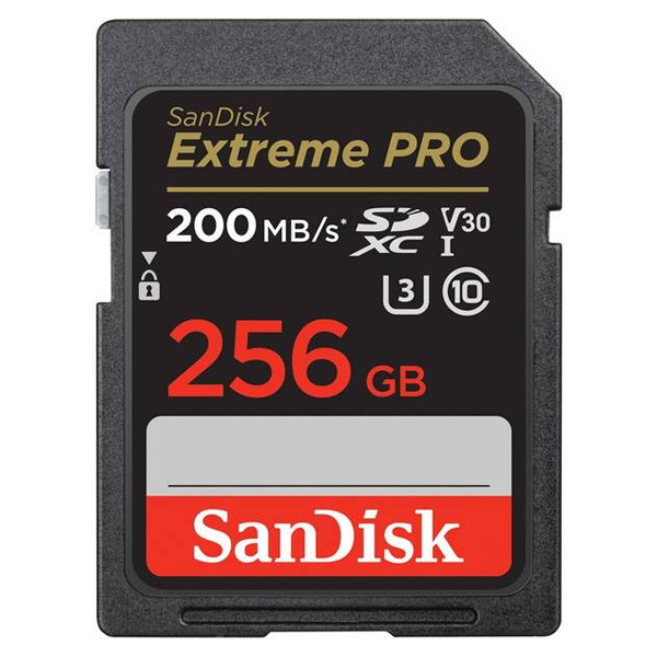 SanDisk Extreme PRO SDXC 256 GB 200 MB/s V30 UHS-I SanDisk Extreme PRO SDXC 256 GB 200 MB/s V30 UHS-I