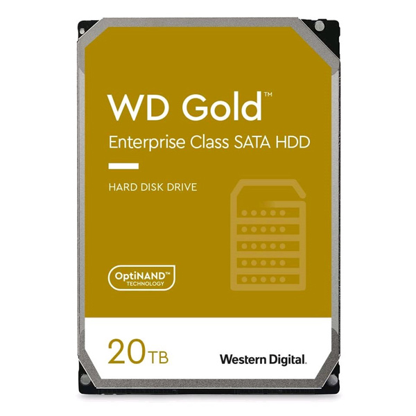 WD HDD Gold, 20 TB, 3.5" SATA 7200 RPM 5R