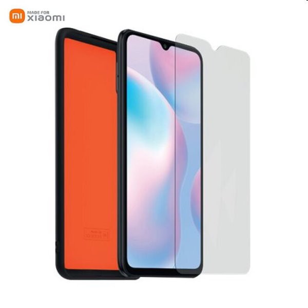 Made for Xiaomi TPU pouzdro + ochranné sklo pro Xiaomi Redmi 9A, černé