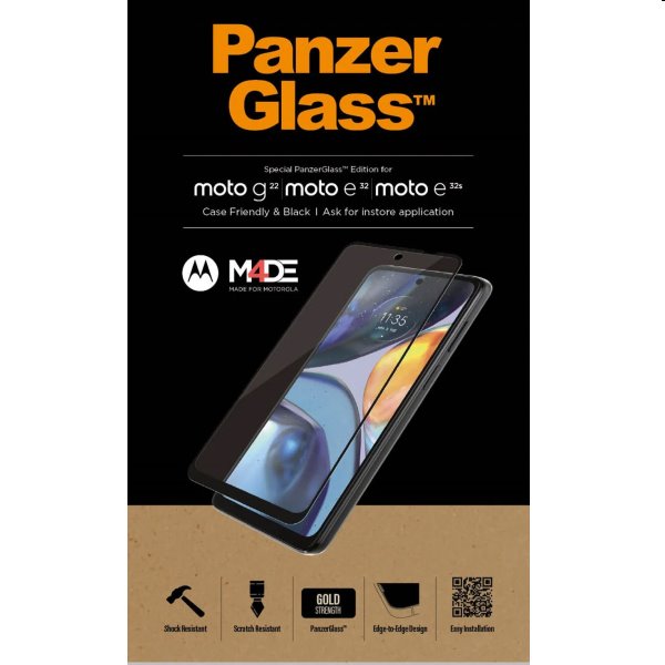 Ochranné temperované sklo PanzerGlass Case Friendly pro Motorola Moto G22/E32/E32s