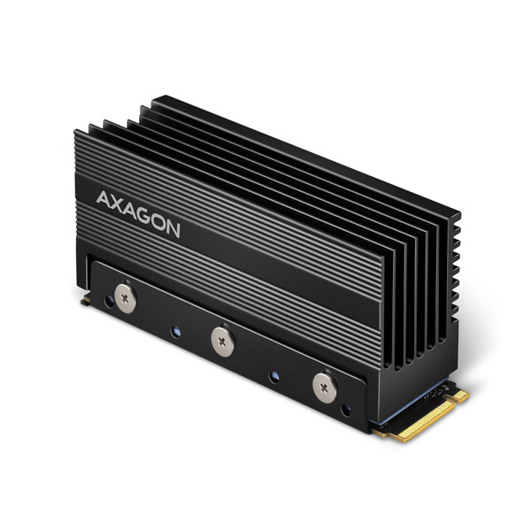 AXAGON CLR-M2XL hliníkový pasivní chladič pro oboustranný - M.2 SSD disk, 80mm SSD, výška 36mm