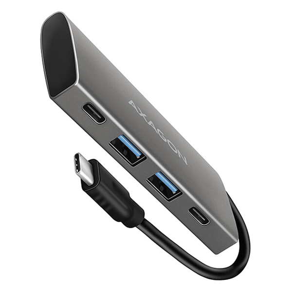 AXAGON HMC-4G2 2x USB-A + 2x USB-C, USB-C 3.2 Gen 2 10 Gbps hub, 13 cm USB-C kabel