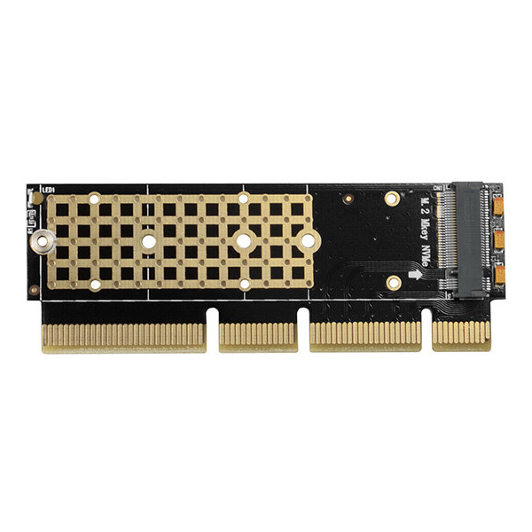 AXAGON PCEM2-1U PCI-E 3.0 16x - M.2 SSD NVMe, up to 80 mm SSD, low profile 1U